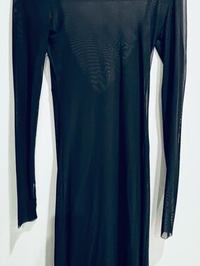 AFRM Black Long Sleeve Maxi Dress